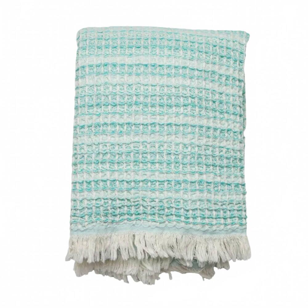 NEW OLIVE & LOOM sicily turkish towel in ocean